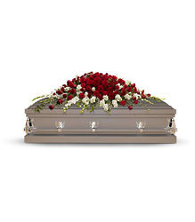 Garden of Grandeur Casket Spray from Clermont Florist & Wine Shop, flower shop in Clermont